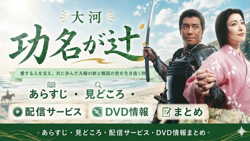 「功名が辻」はどんな大河ドラ？あらすじ・見どころ・配信サービス・DVD情報まとめ